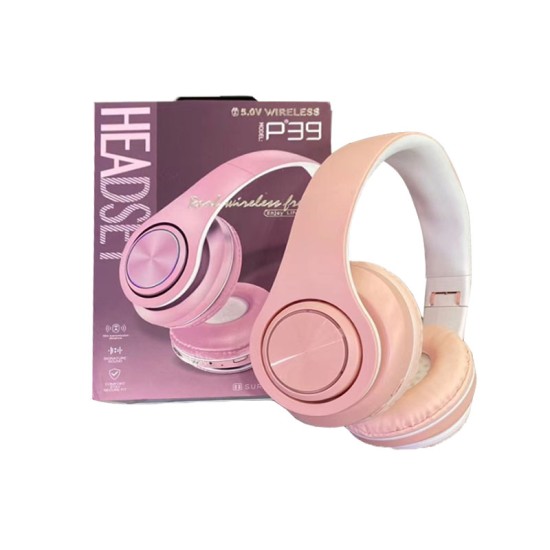 AURICULAR BLUETOOTH INALÁMBRICO P39 ROSA